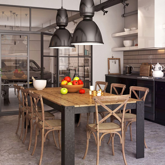 Деревянные стулья Кроссбэк для кухни